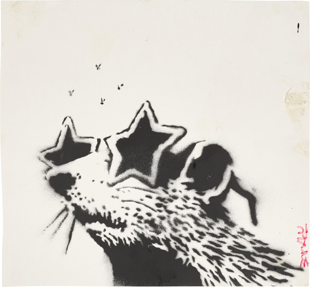Banksy, Rat with Sunglasses Test Spray