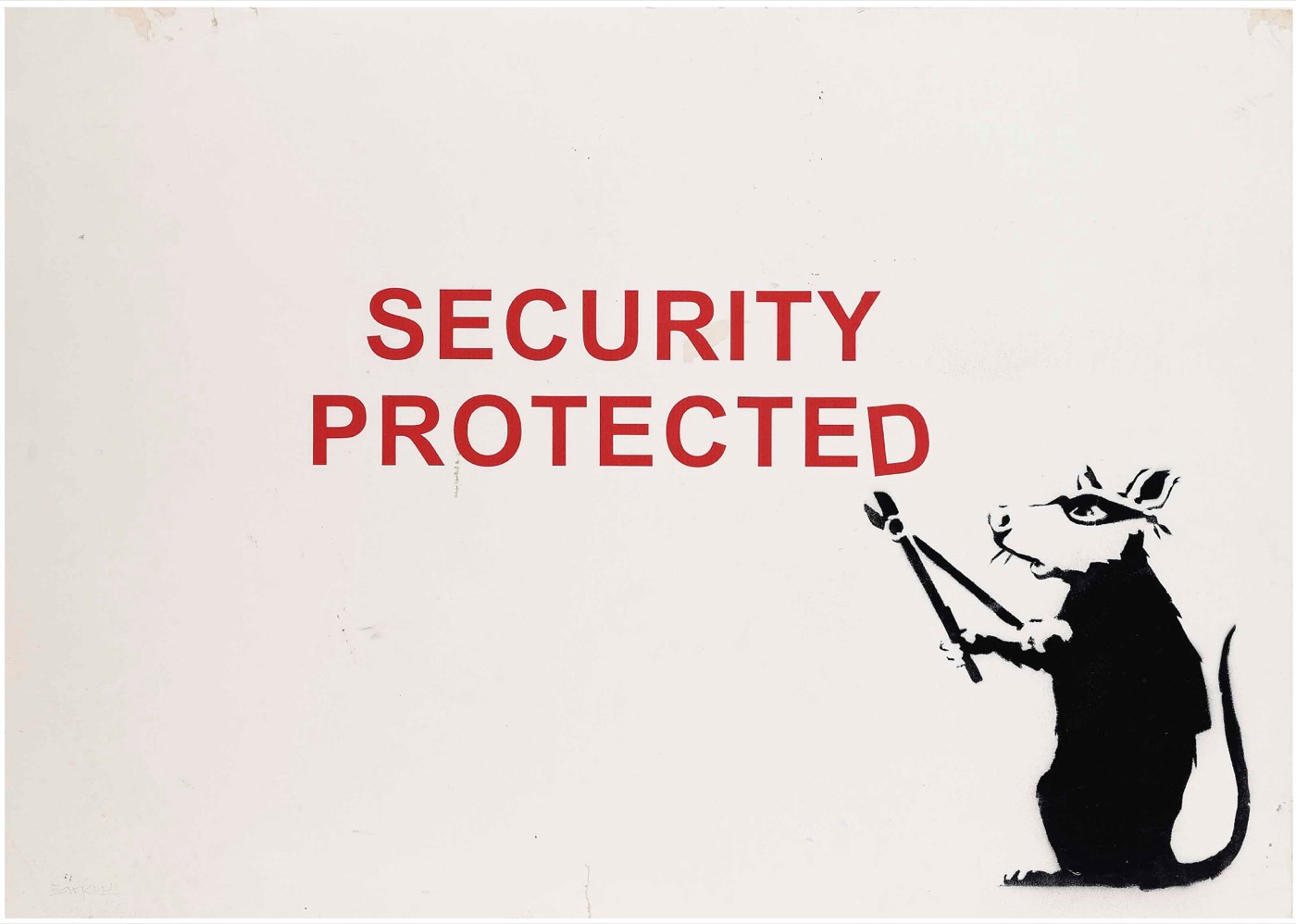 Banksy, Security Protected