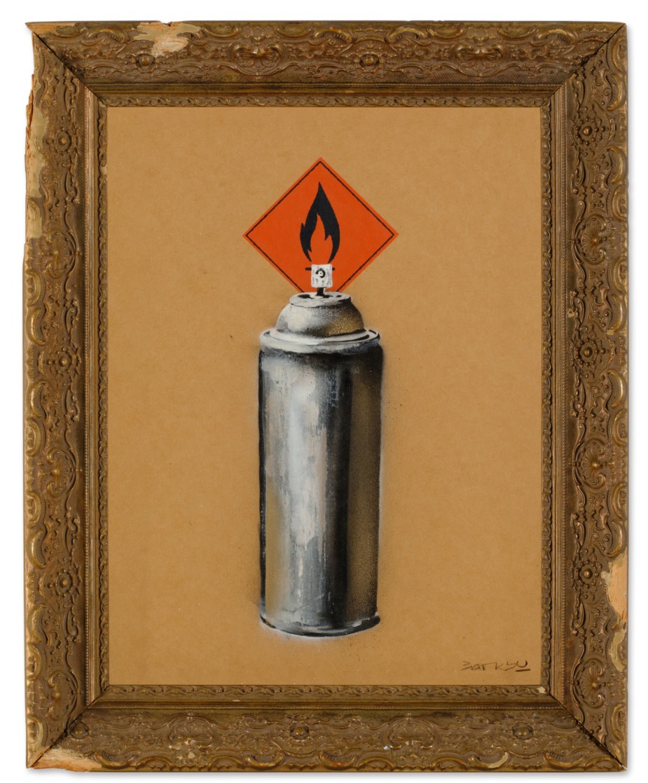 Banksy, Spray Can Flame, circa