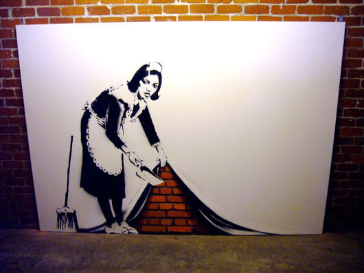 Banksy, Sweep It Under The Carpet