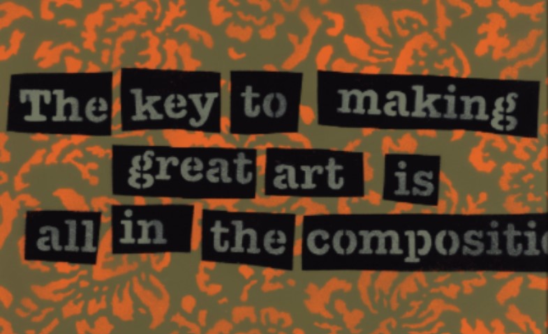 Banksy, The Key To Making Great Art Is All In The Composition (Orange)
