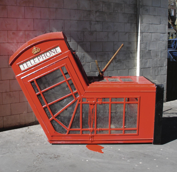 Banksy, Vandalized Phone Box