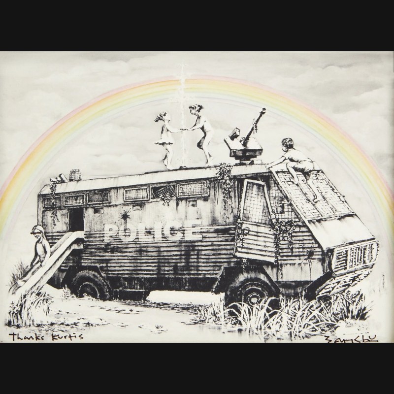 Banksy, Police Riot Van