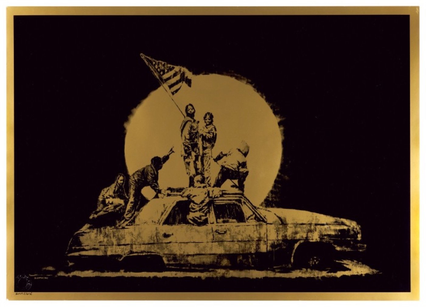 Flag (Gold), 2007. Edition: 112 signed.