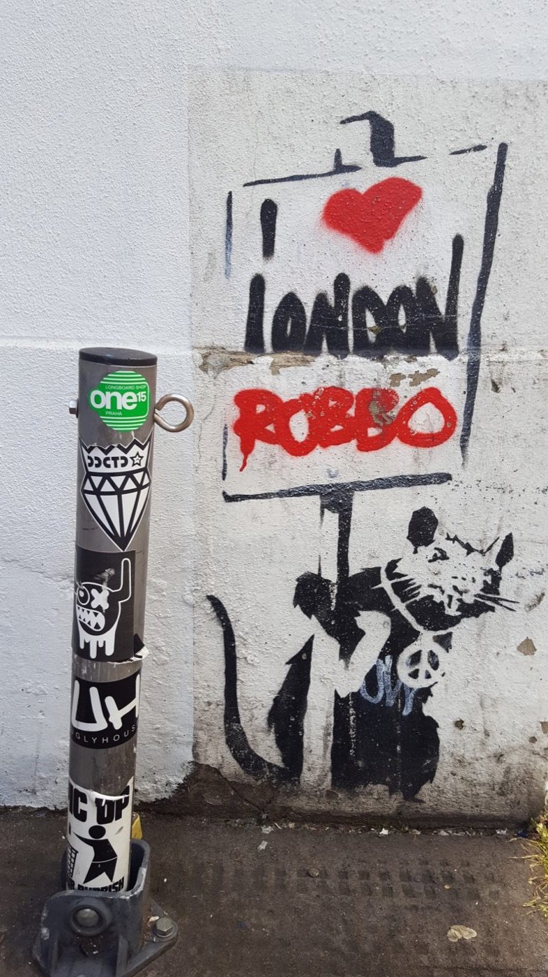 The Placard Rat on Chiswell Street, London.