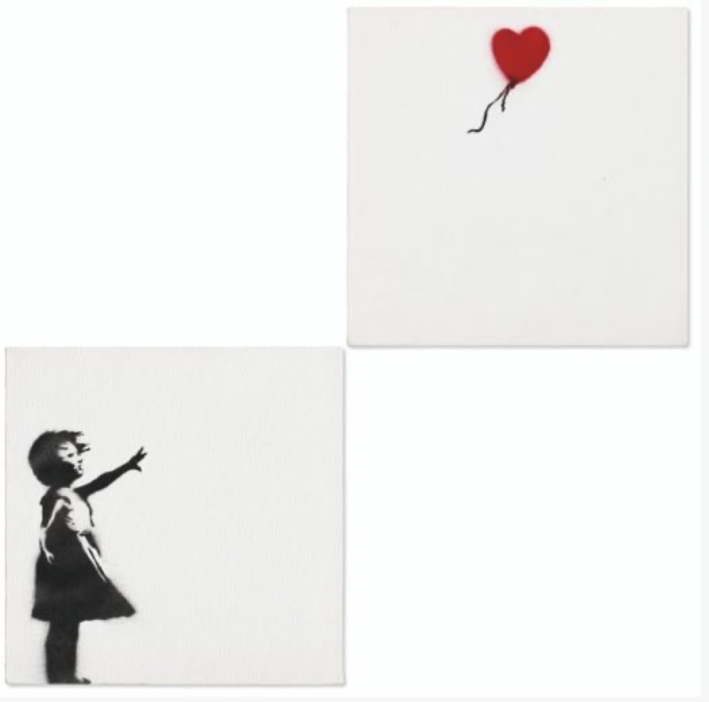 Girl with Balloon (Diptych), 2005