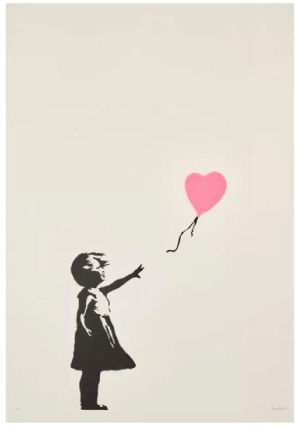 Girl with Balloon (Light Pink AP)