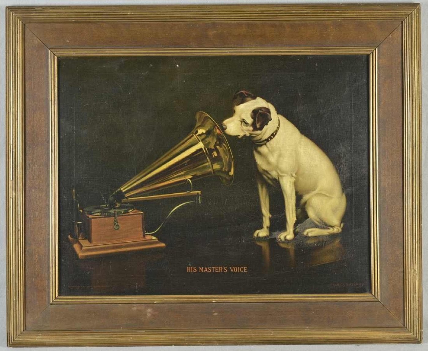 Francis Barraud, His Master's Voice — the source of the trademark.