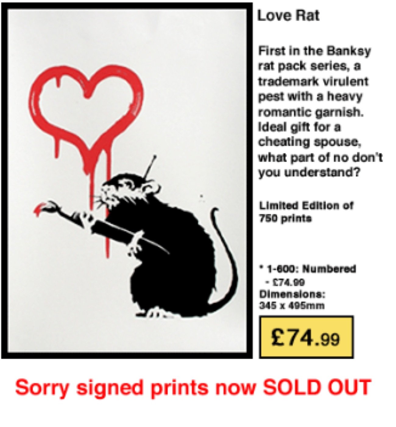 Love Rat on the Pictures on Walls release page.