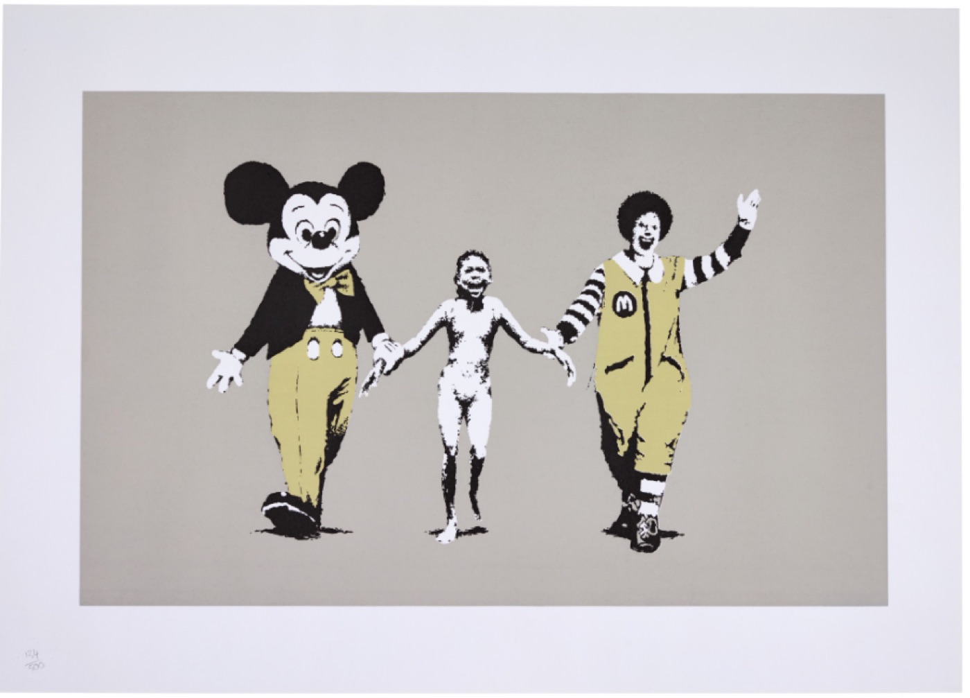 Banksy, Napalm (2004), screenprint in colors