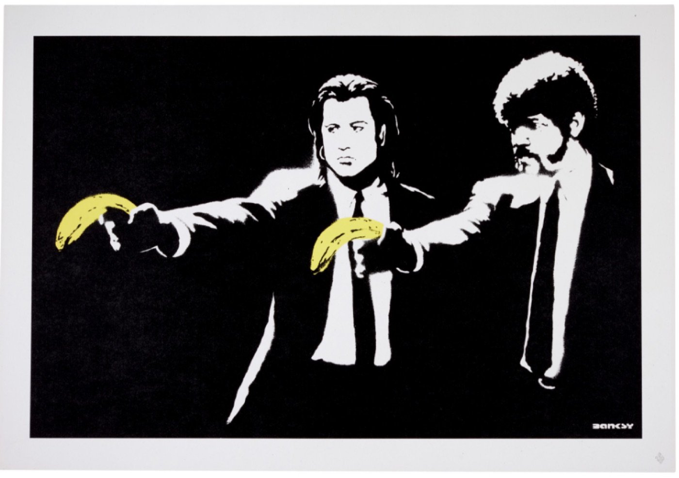 Banksy, Pulp Fiction (2004), screenprint in colors