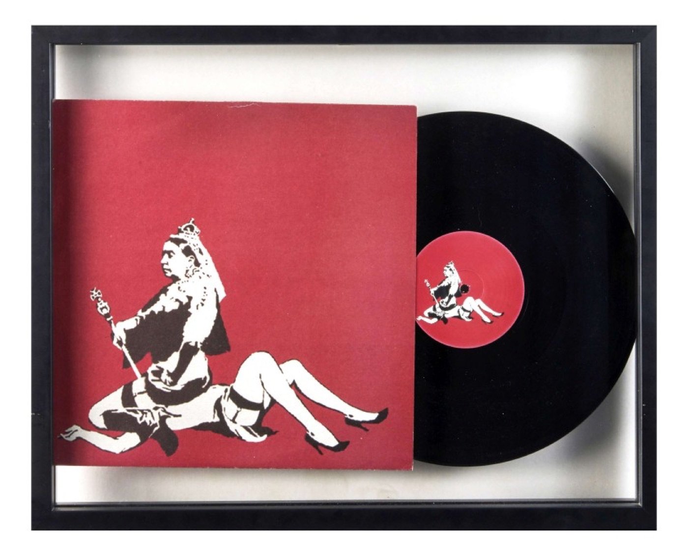 Offset print on record sleeve and vinyl.