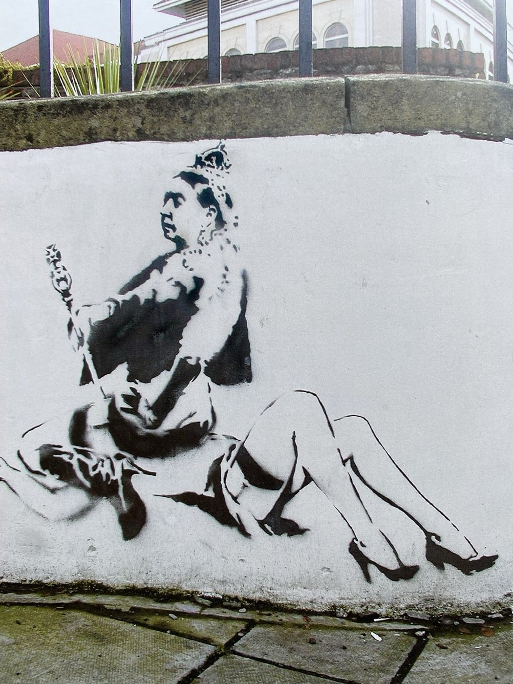 The image as it appears in Banksy's book Wall and Piece.