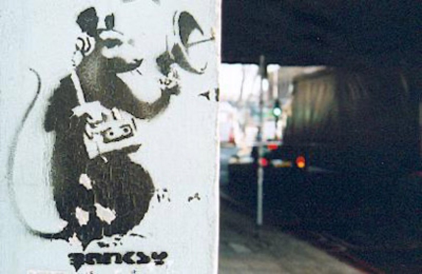 Radar Rat on a Shoreditch wall, London.