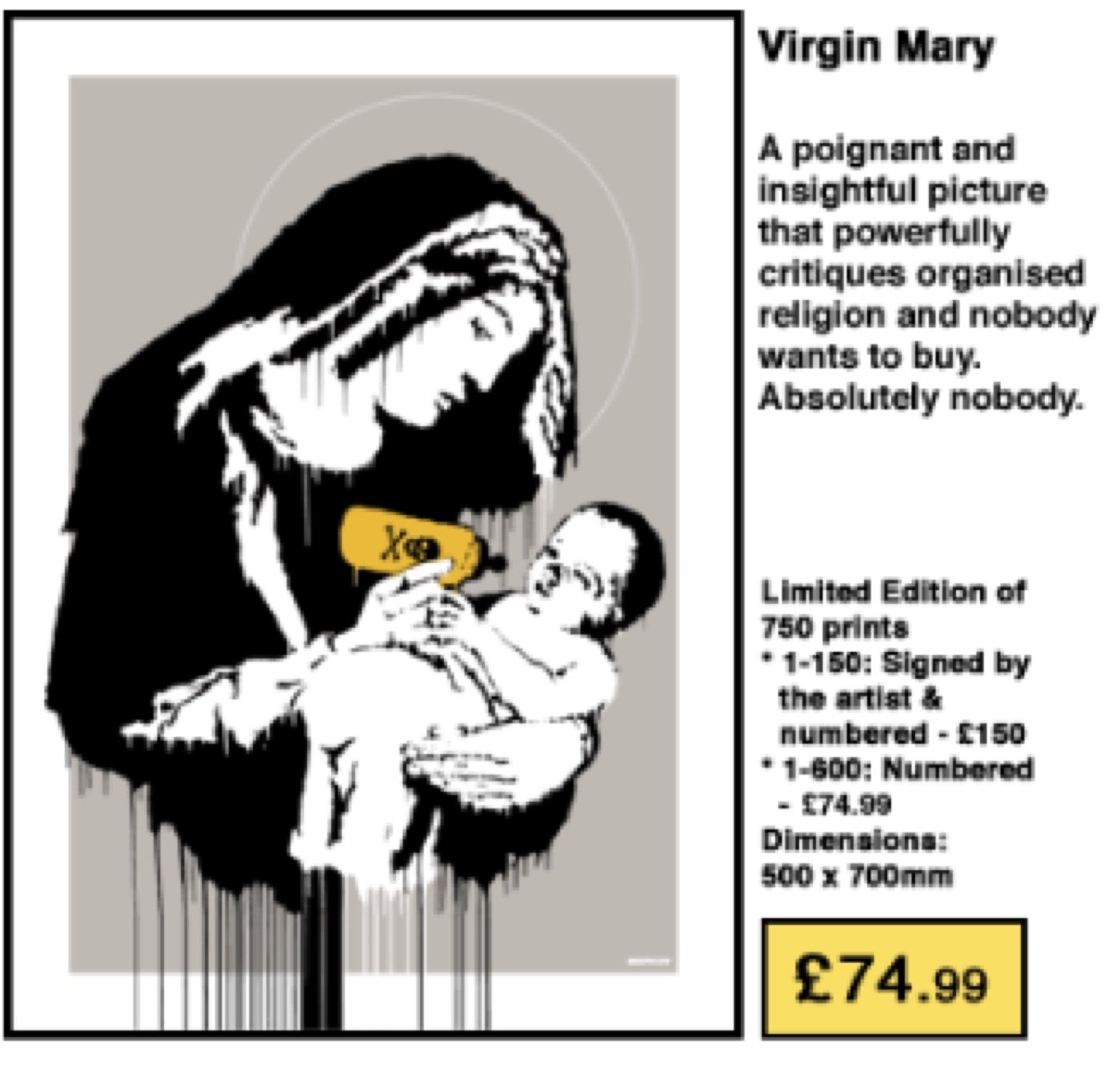 Toxic Mary on the Pictures on Walls release page.