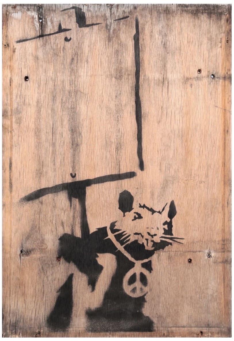 Banksy — Rat with Placard, 2004