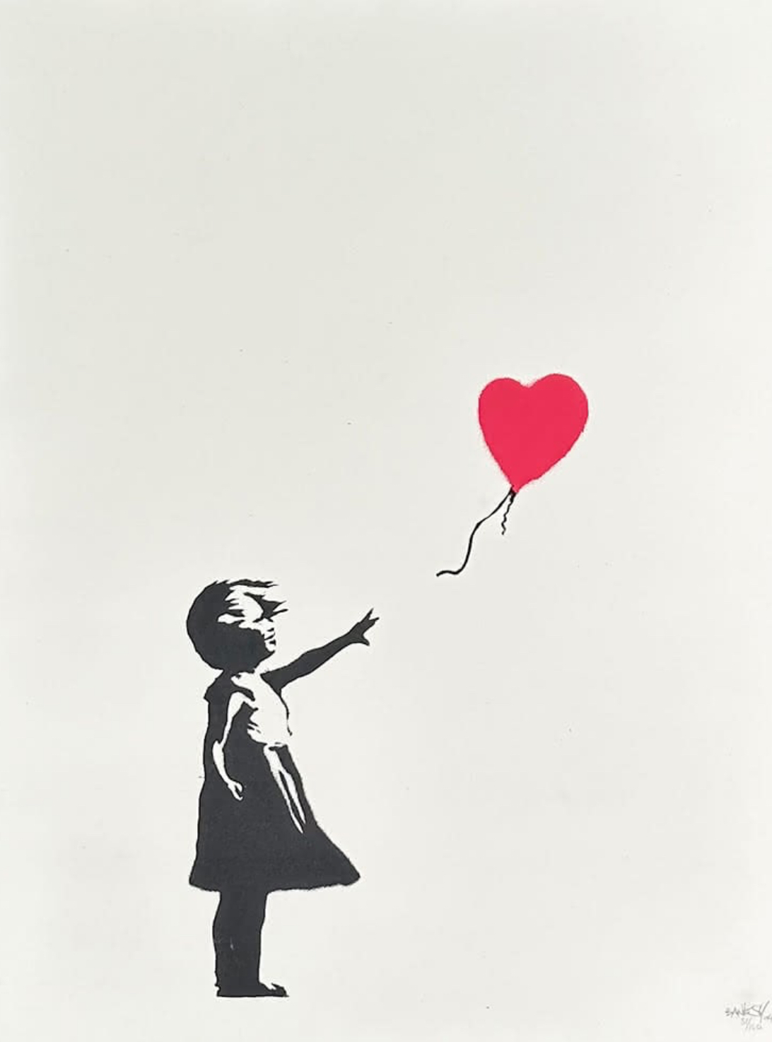 Banksy — Girl with Balloon (signed)