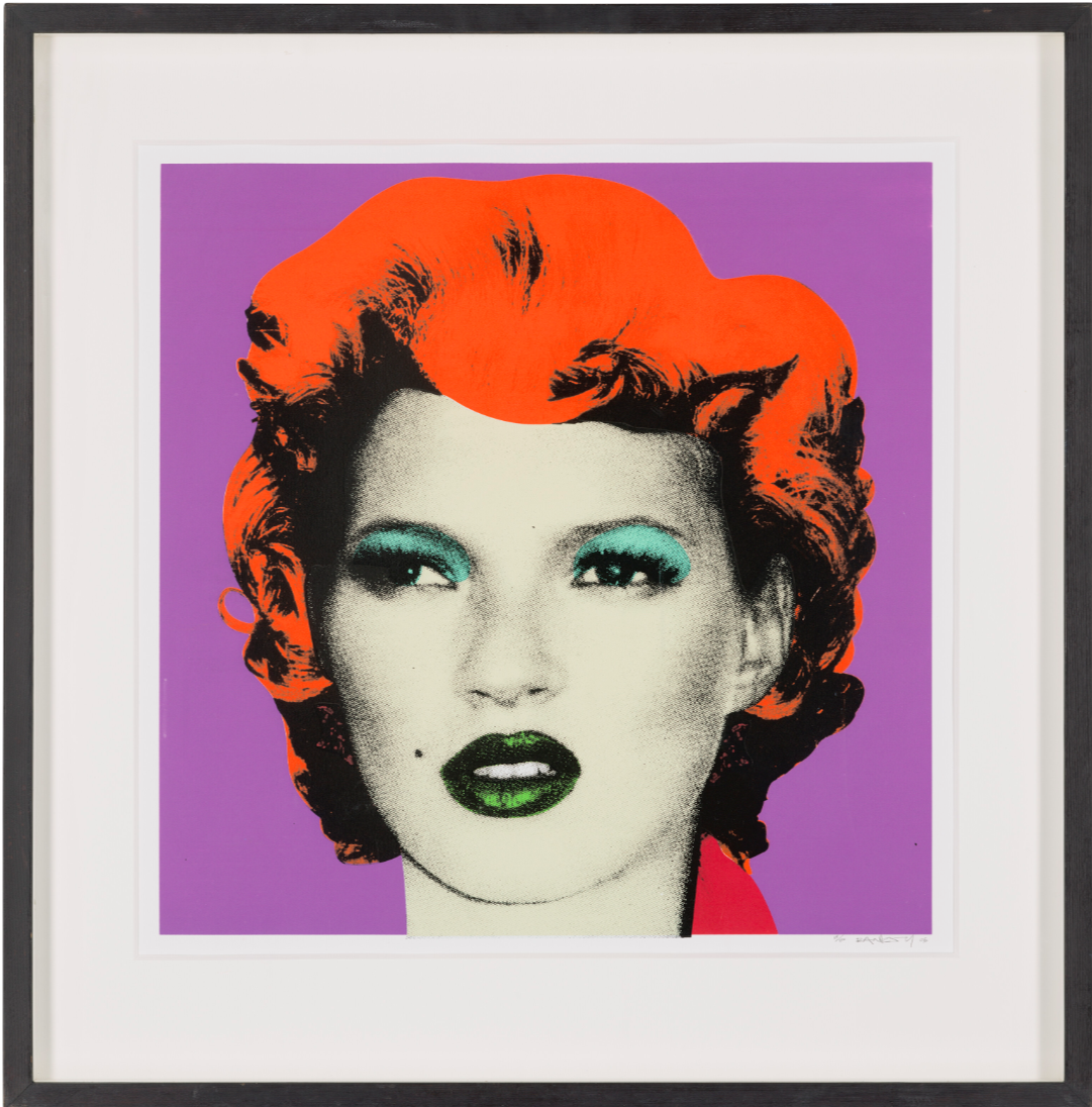Banksy — Kate Moss (Purple, Hair Orange)