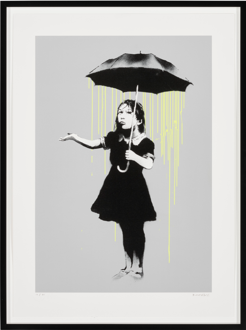 Banksy — NOLA (Yellow Rain)