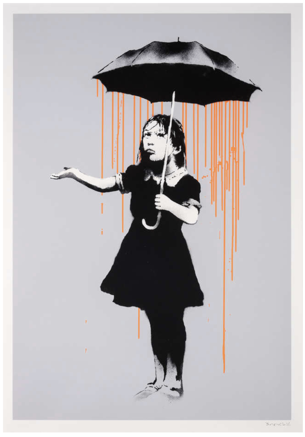 Banksy — Nola (Orange Rain)