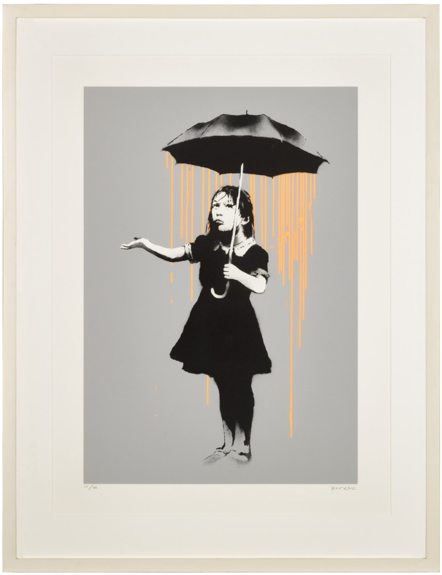 Banksy — Nola (Orange Rain)