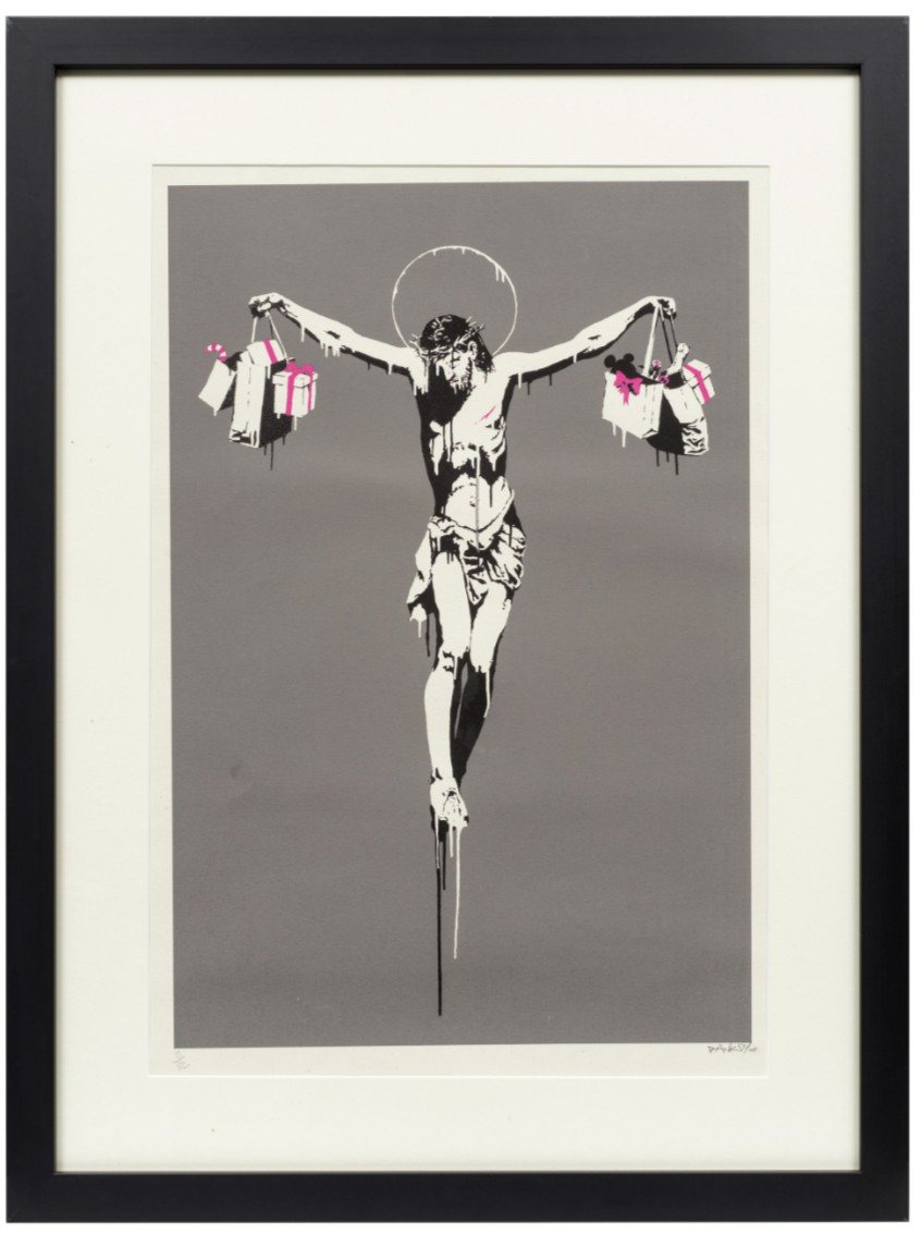 Banksy, Christ with Shopping Bags