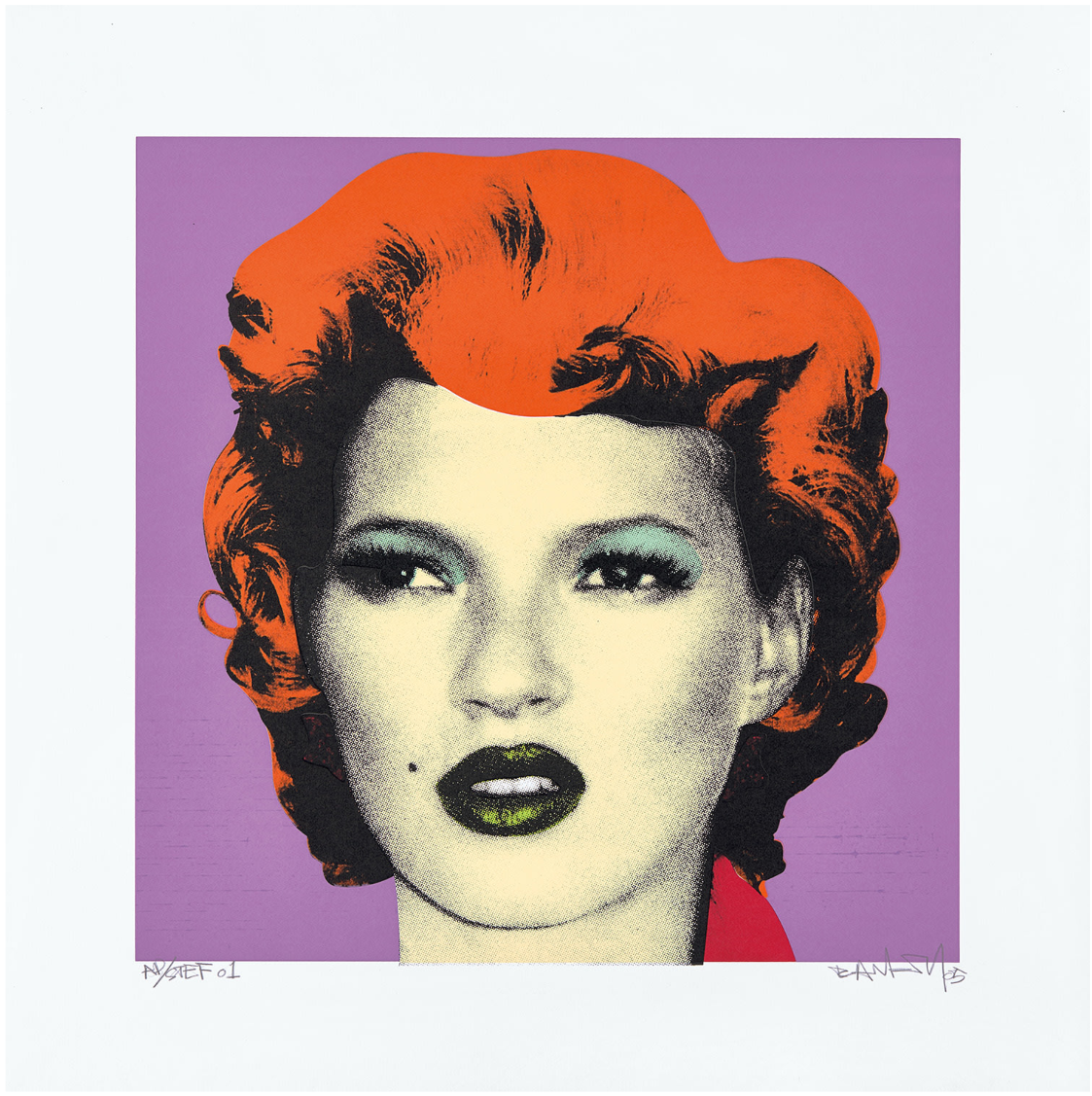 Purple, Hair Orange