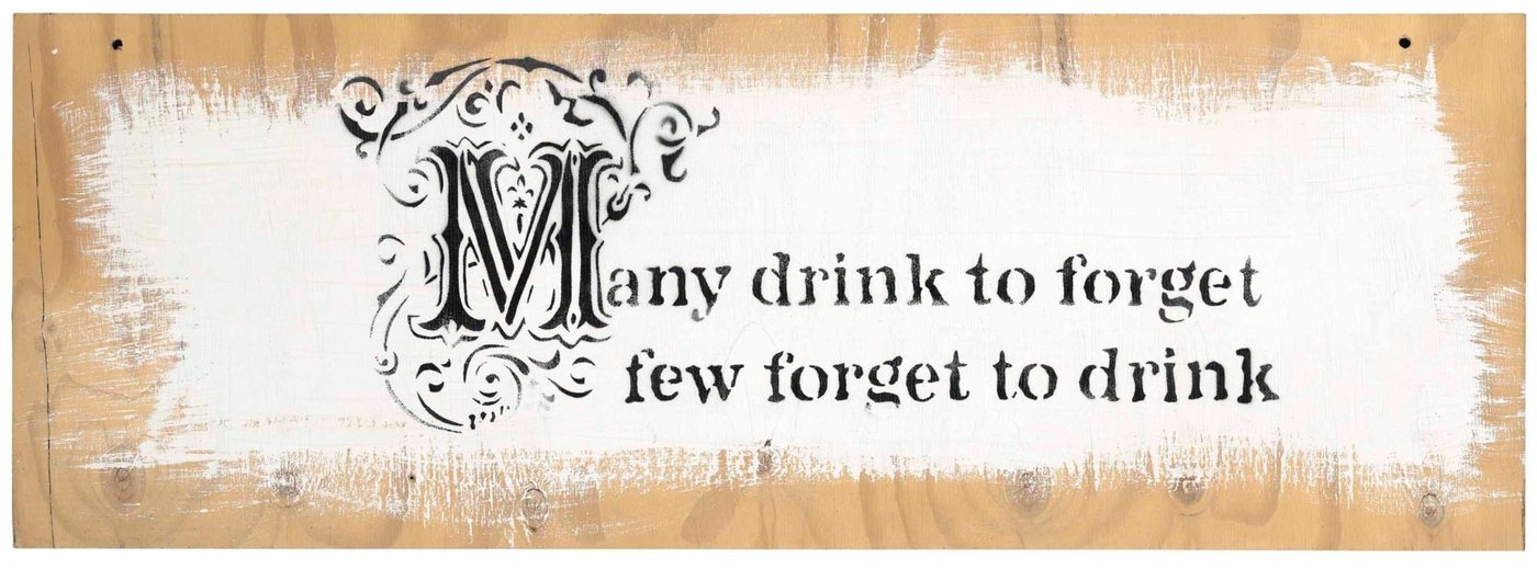 Banksy, Many drink to forget…, 2005