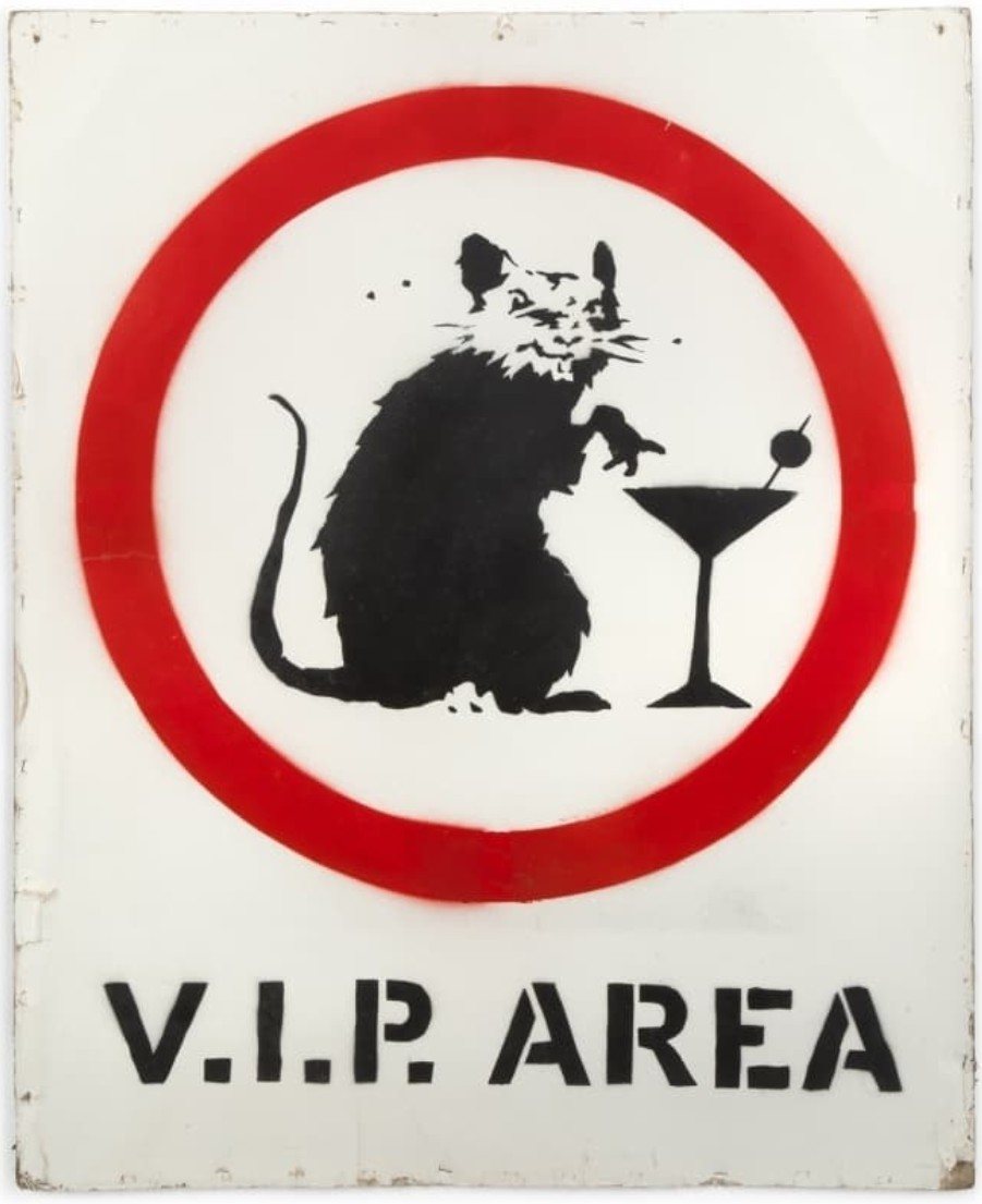 Banksy, V.I.P. Rat, 2005