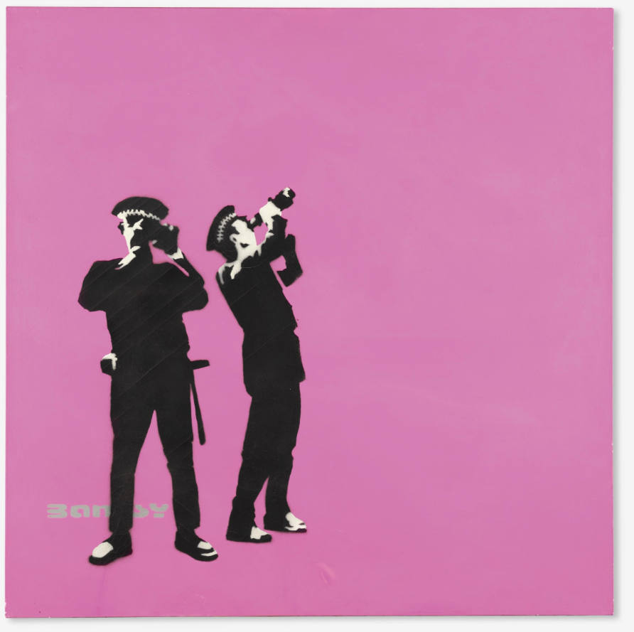 Banksy, Avon and Somerset Constabulary (Pink), 2000