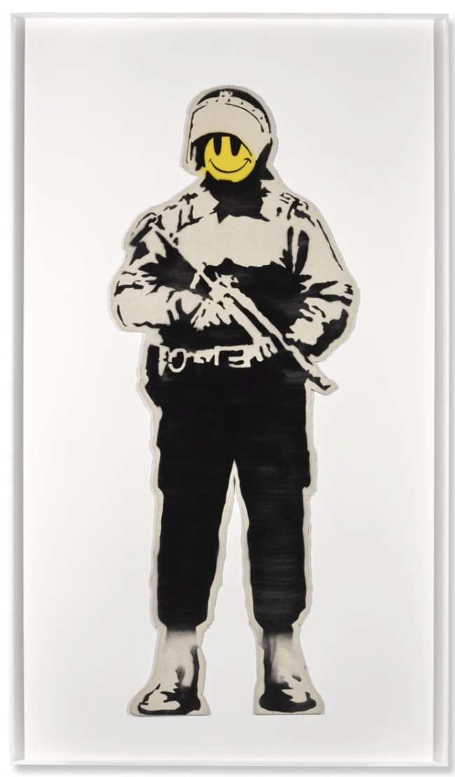 Banksy, Smiling Copper, 2003