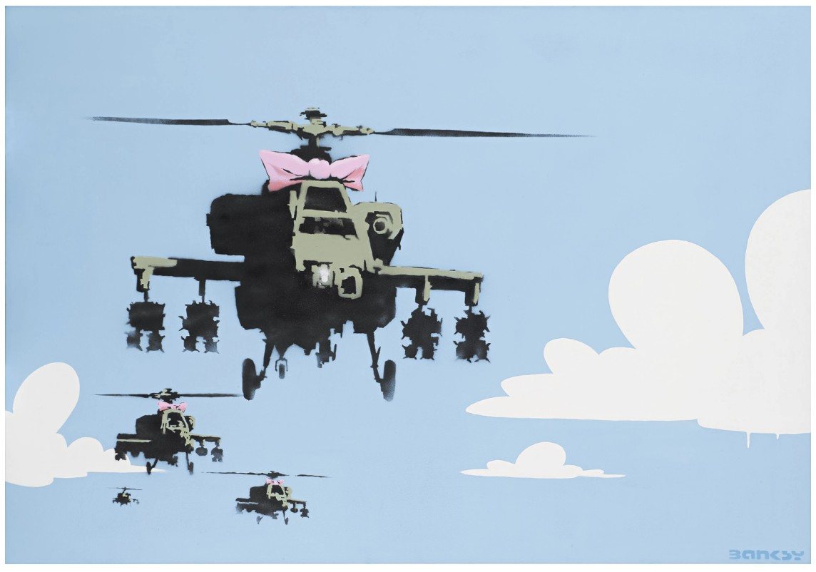 Banksy, Happy Choppers, 2006
