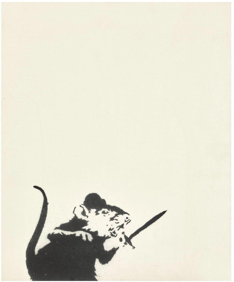 Banksy, Rat and Sword, 2005