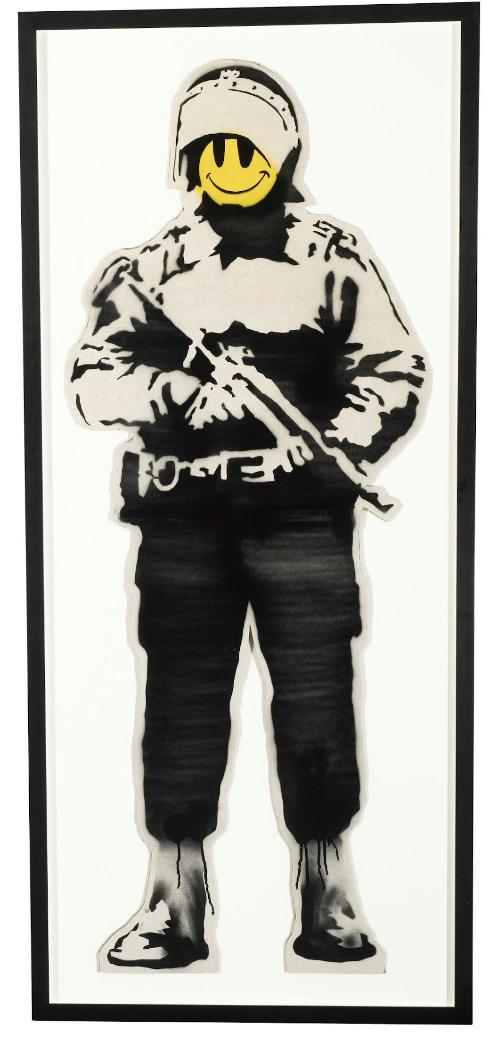 Banksy, Smiling Copper, 2003