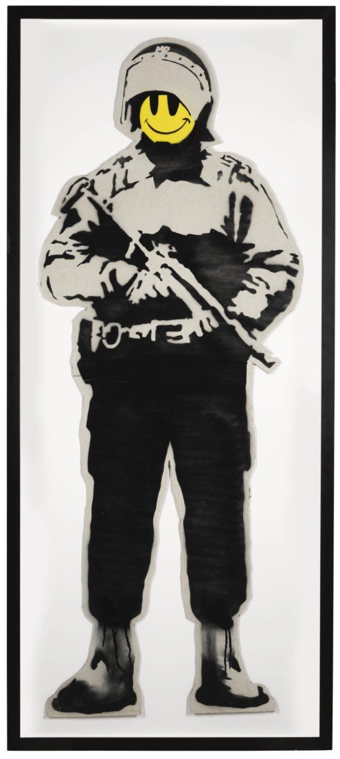 Banksy, Smiling Copper, 2003