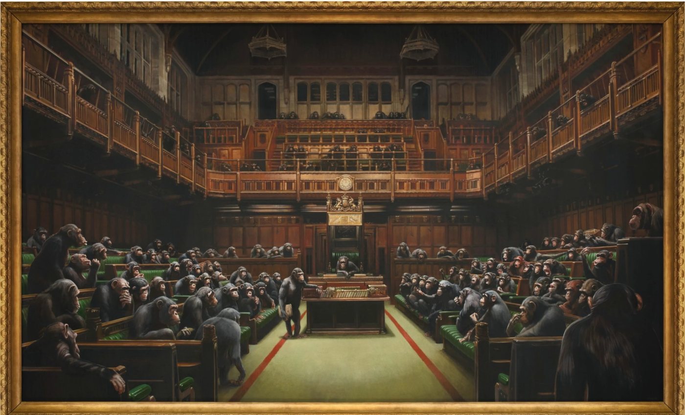 Banksy, Devolved Parliament, 2009