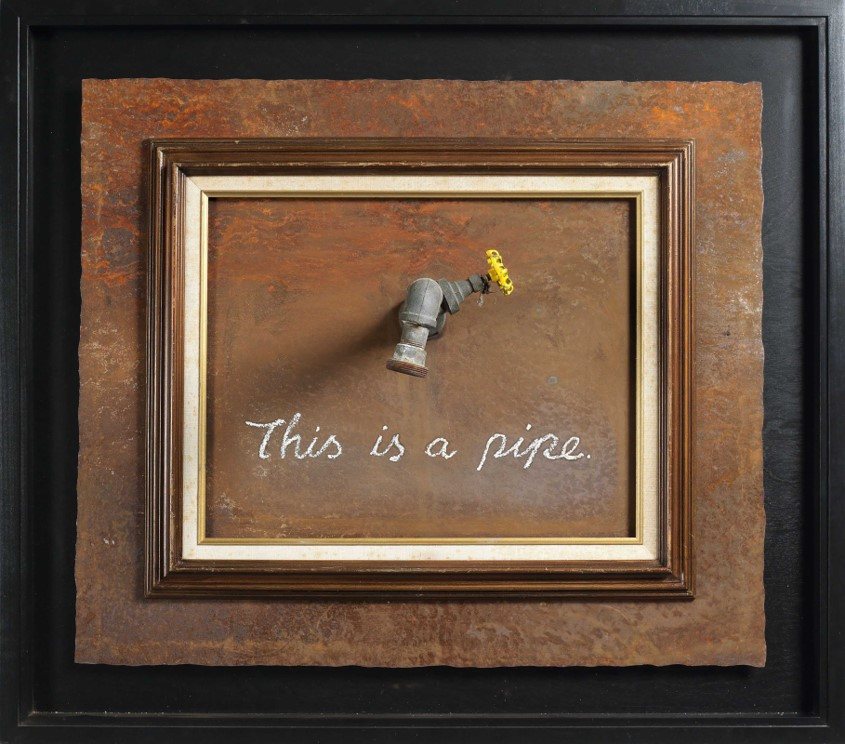 Banksy, This Is A Pipe, 2011