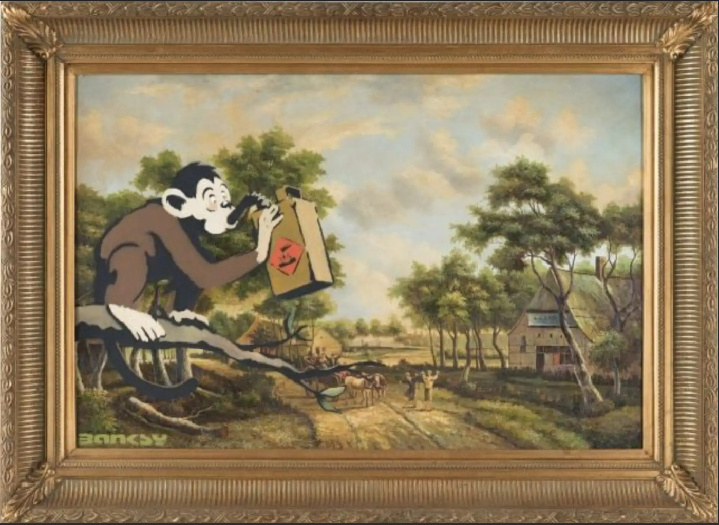 Banksy, Monkey Poison, 2004