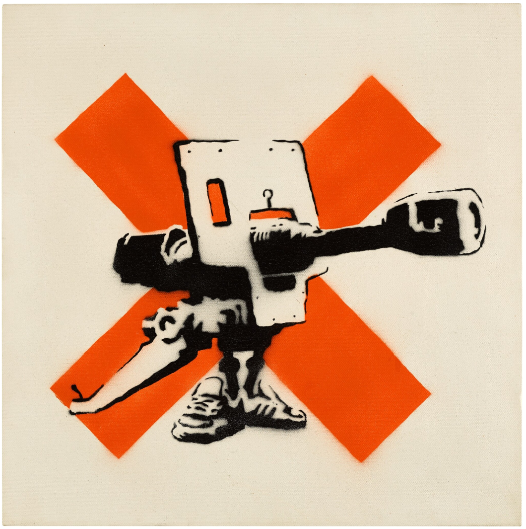 Banksy, Bad Meaning Good, 2002