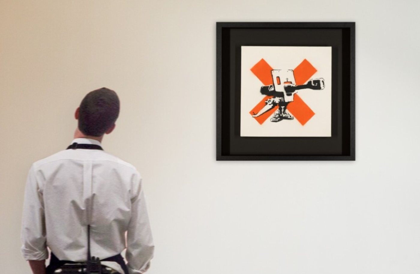 Banksy, Bad Meaning Good, 2002