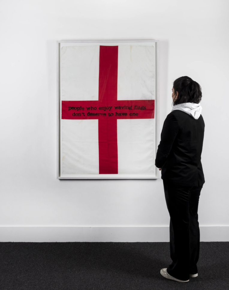 Banksy, People Who Enjoy Waving Flags…, 2003