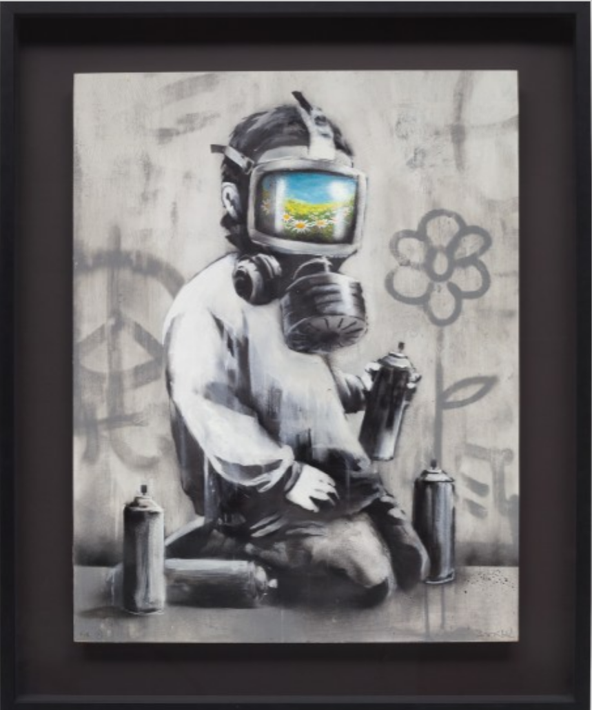 Banksy, Gas Mask Boy, 2009