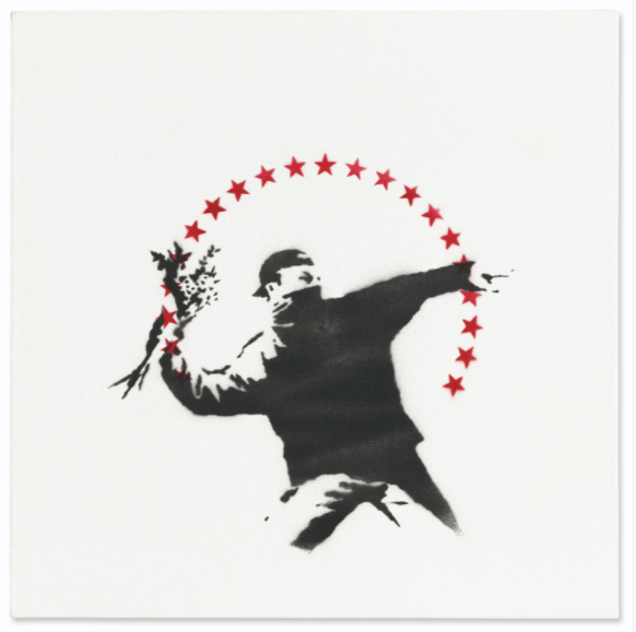 Banksy, Love Is In The Air (with Stars)