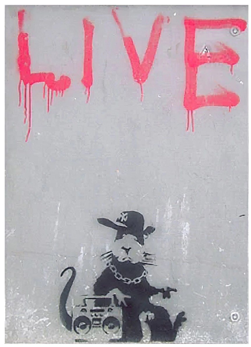 Banksy, Live Rat (Liverpool Biennale), 2004
