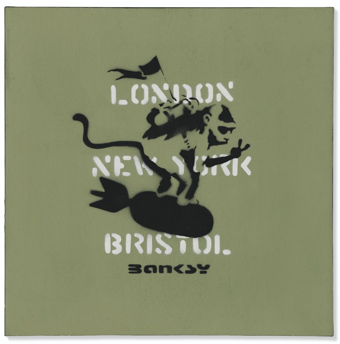 Banksy, London New-York Bristol (Monkey), 2000