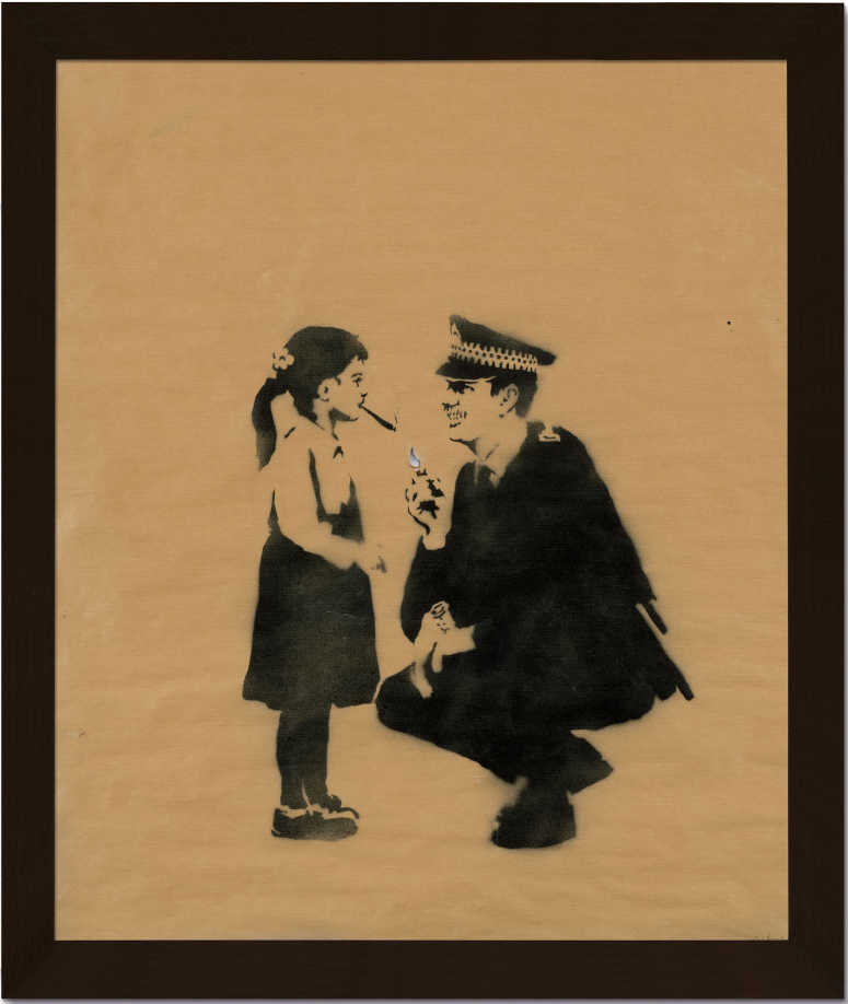 Banksy, Lost Children’s Sign from Glastonbury Festival, 2005