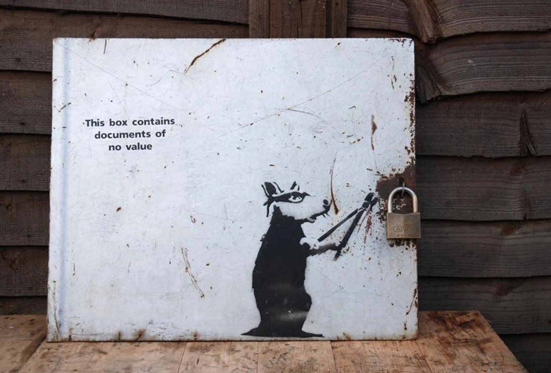 Banksy, The Night Box Rat, 1998