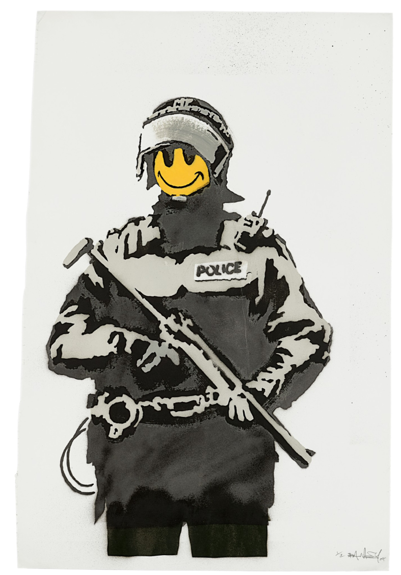 Banksy, Riot Cop, 2004