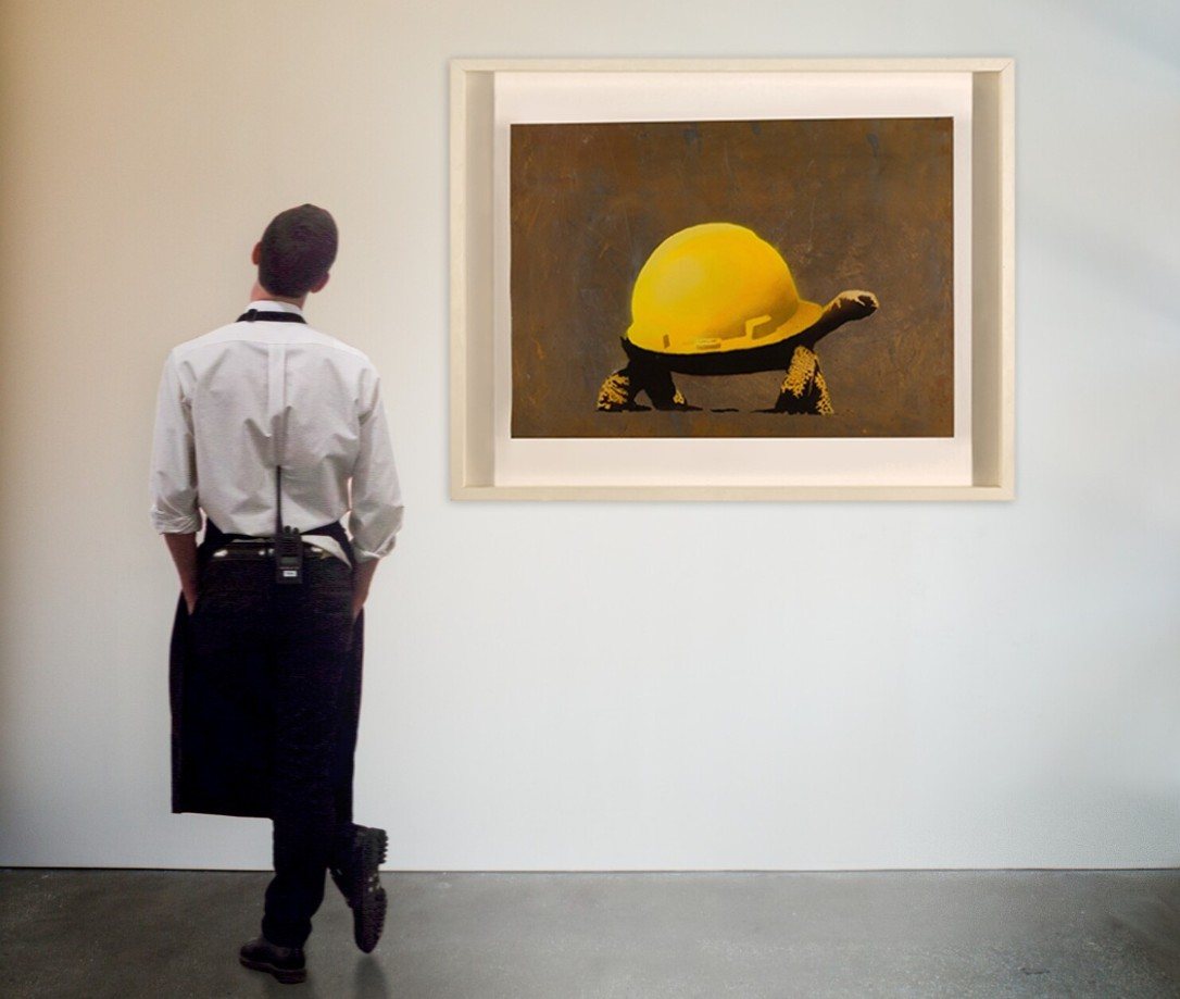 Banksy, Tortoise Helmet, 2009