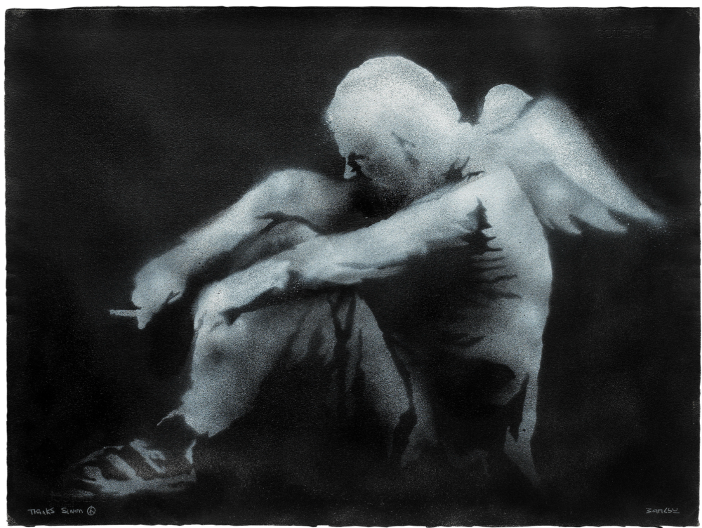 Banksy, Fallen Angel, 2008